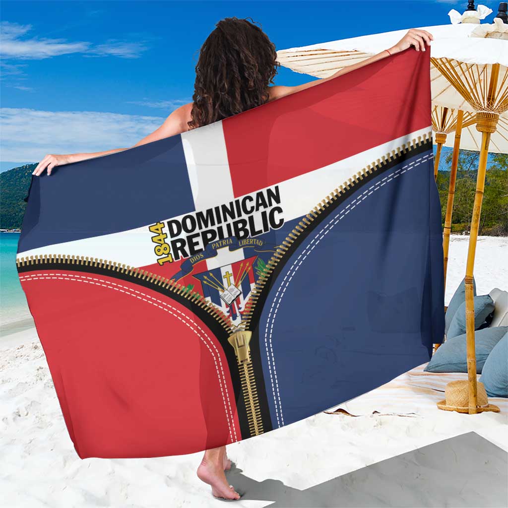 Dominican Republic 1844 Sarong Coat Of Arms Zipper Stylized