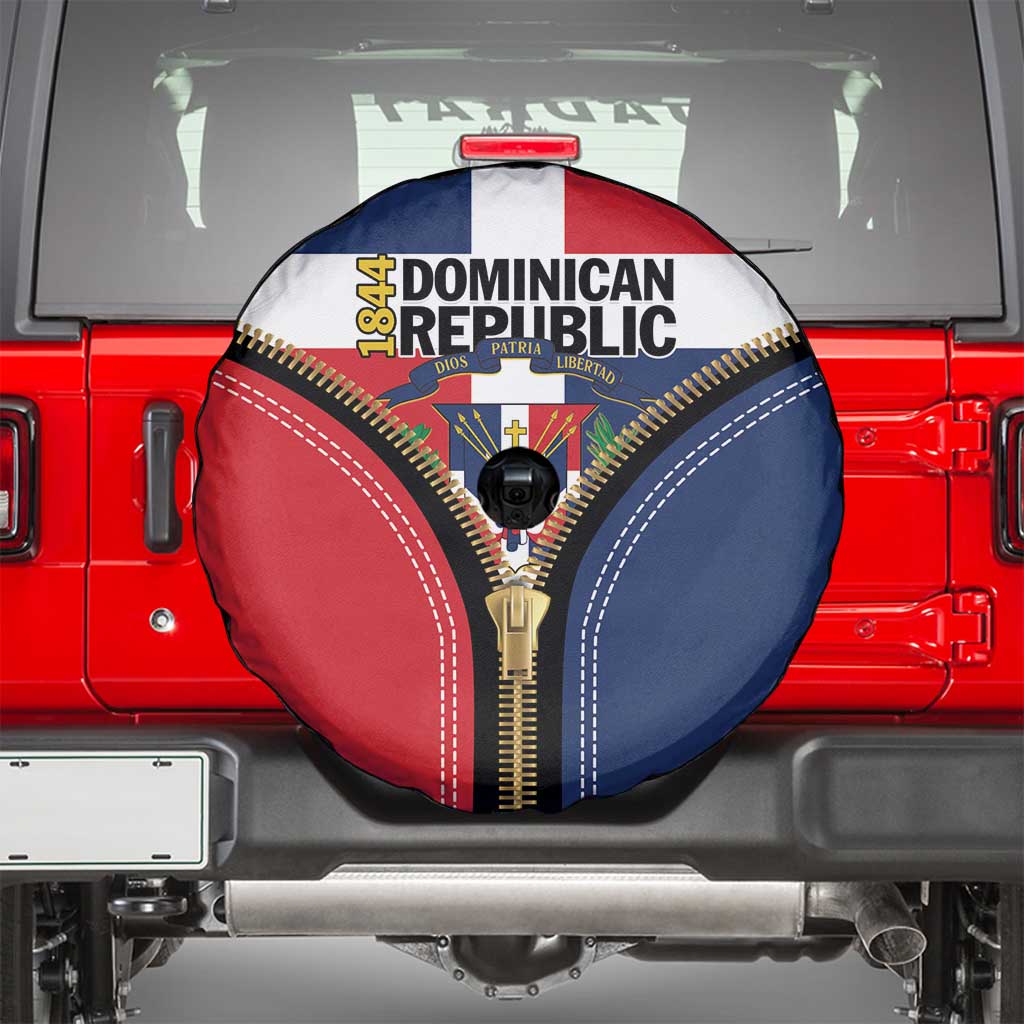 Dominican Republic 1844 Spare Tire Cover Coat Of Arms Zipper Stylized