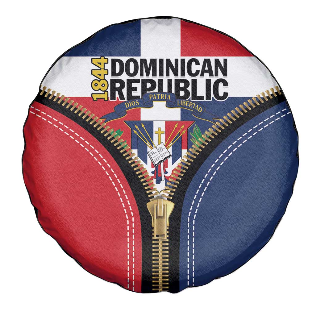 Dominican Republic 1844 Spare Tire Cover Coat Of Arms Zipper Stylized
