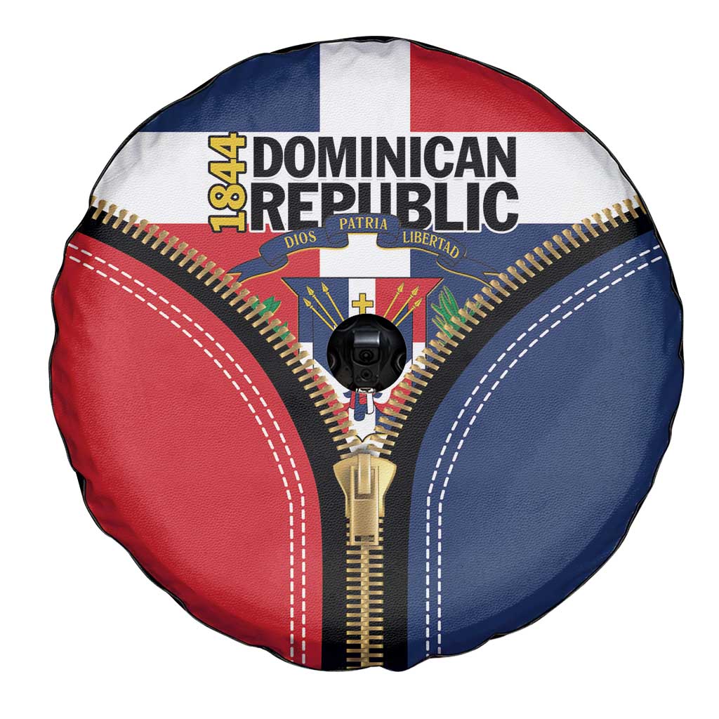 Dominican Republic 1844 Spare Tire Cover Coat Of Arms Zipper Stylized
