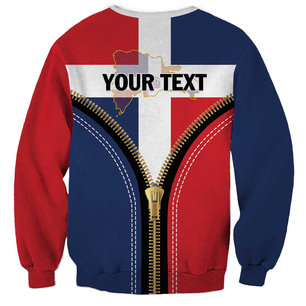 Personalized Dominican Republic 1844 Sweatshirt Coat Of Arms Zipper Stylized