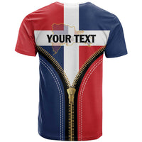 Personalized Dominican Republic 1844 T Shirt Coat Of Arms Zipper Stylized