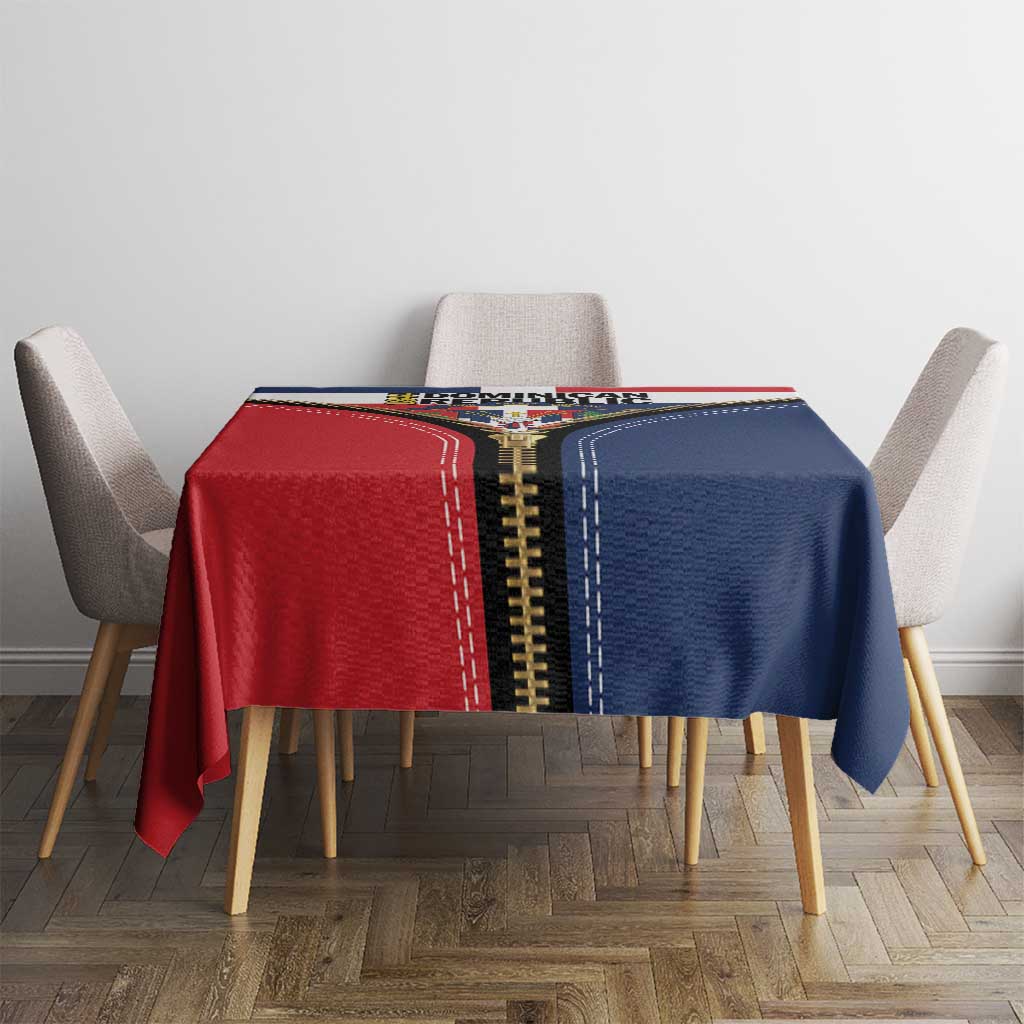 Dominican Republic 1844 Tablecloth Coat Of Arms Zipper Stylized