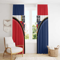 Dominican Republic 1844 Window Curtain Coat Of Arms Zipper Stylized