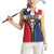 Personalized Dominican Republic 1844 Women Sleeveless Polo Shirt Coat Of Arms Zipper Stylized