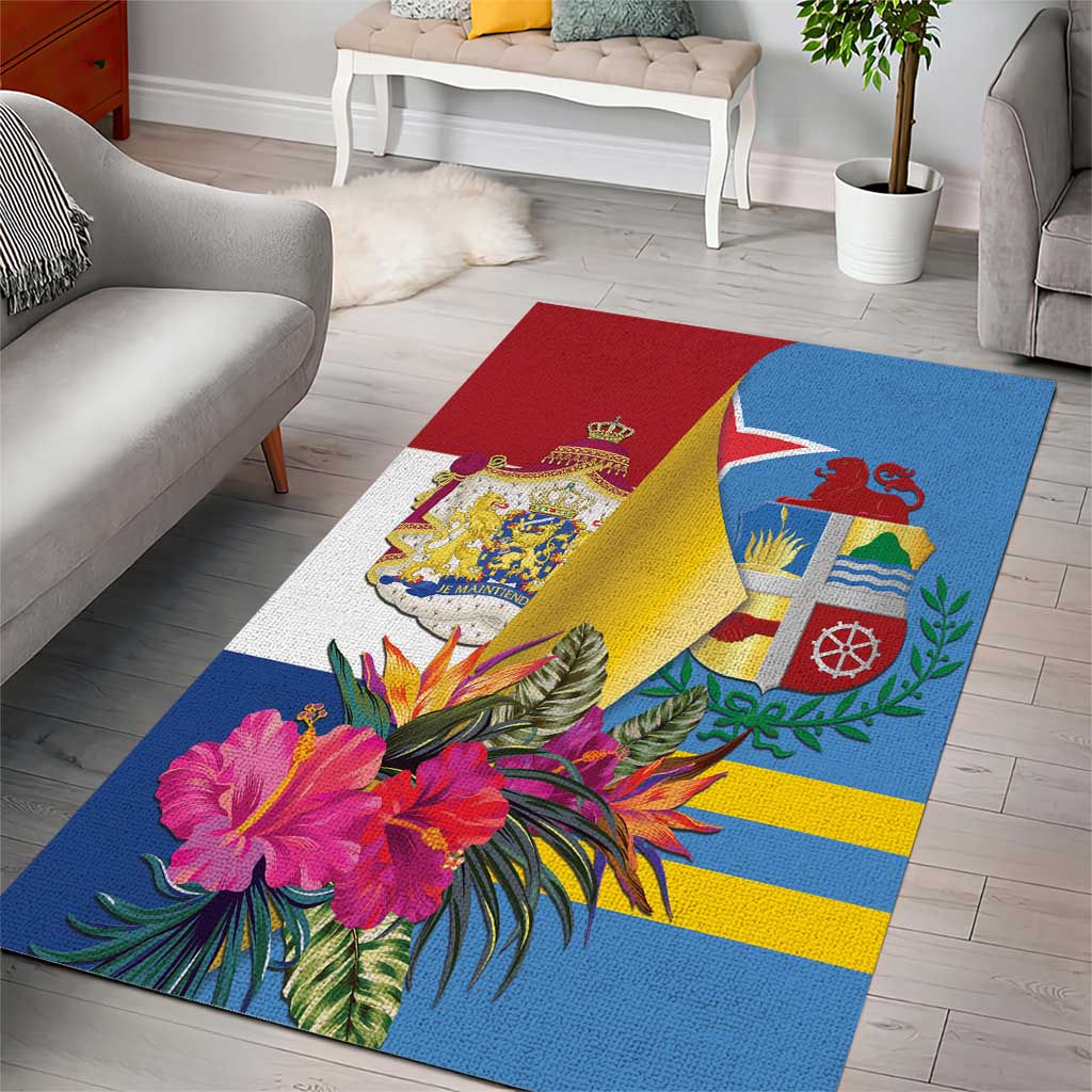 Aruba-Netherlands Area Rug Tropical Unique Style