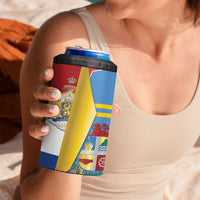 Aruba x Netherlands 4 in 1 Can Cooler Tumbler Tropical Unique Style