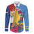 Aruba-Netherlands Family Matching Long Sleeve Bodycon Dress and Hawaiian Shirt Tropical Unique Style