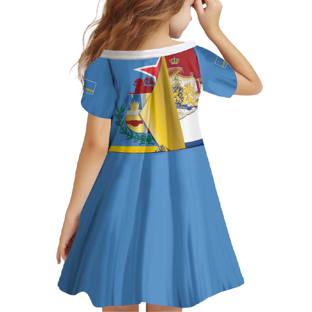 Aruba-Netherlands Family Matching Off Shoulder Maxi Dress and Hawaiian Shirt Tropical Unique Style