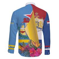 Aruba-Netherlands Family Matching Short Sleeve Bodycon Dress and Hawaiian Shirt Tropical Unique Style