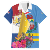 Aruba-Netherlands Family Matching Summer Maxi Dress and Hawaiian Shirt Tropical Unique Style