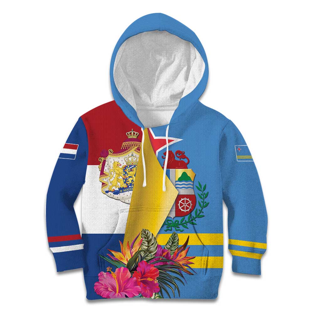 Aruba-Netherlands Kid Hoodie Tropical Unique Style