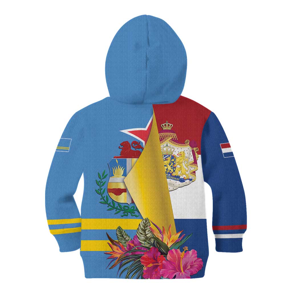 Aruba-Netherlands Kid Hoodie Tropical Unique Style