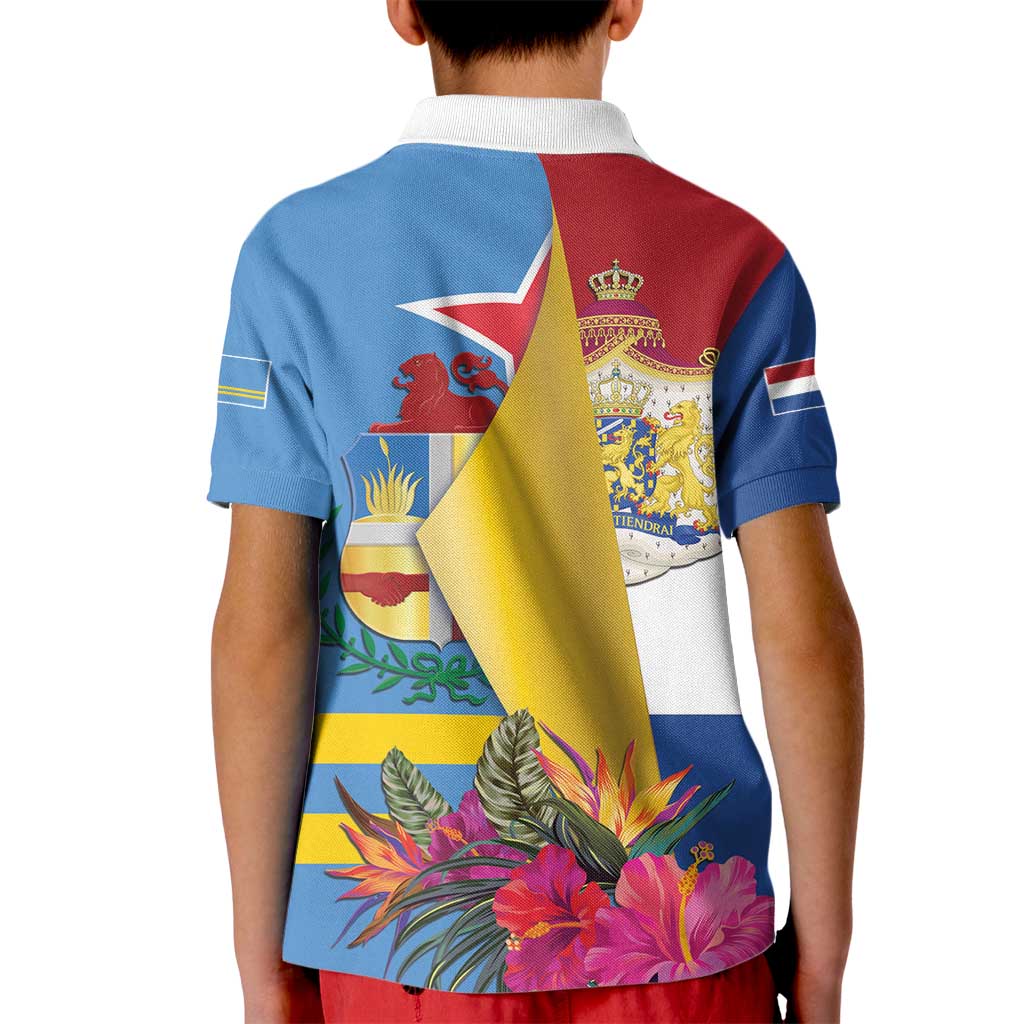 Aruba-Netherlands Kid Polo Shirt Tropical Unique Style