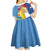 Aruba-Netherlands Kid Short Sleeve Dress Tropical Unique Style