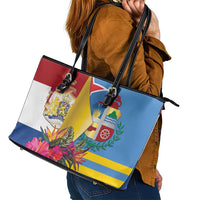 Aruba-Netherlands Leather Tote Bag Tropical Unique Style