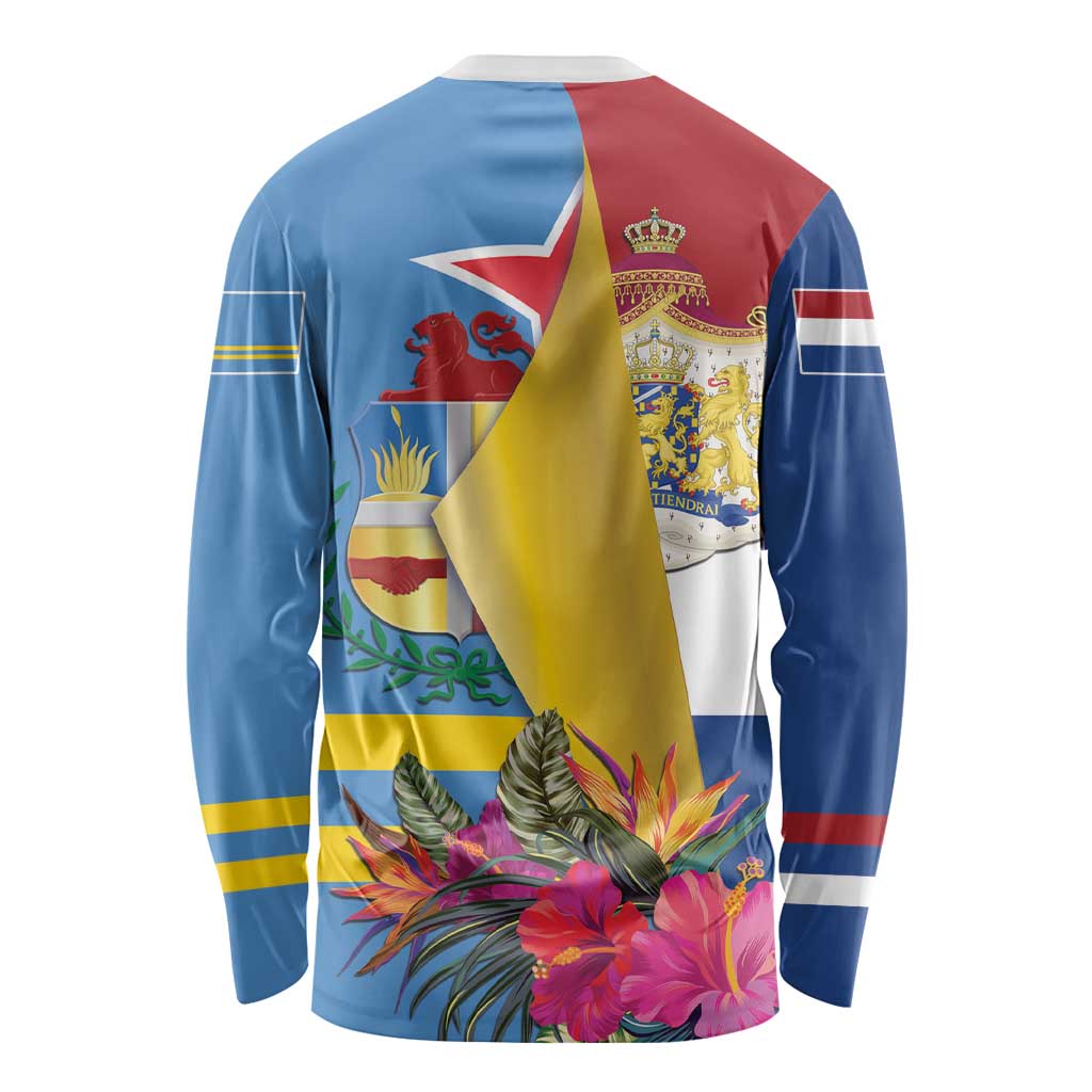 Aruba-Netherlands Long Sleeve Shirt Tropical Unique Style
