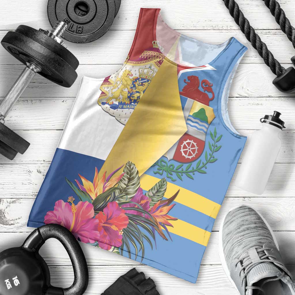 Aruba-Netherlands Men Tank Top Tropical Unique Style
