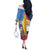 Aruba-Netherlands Off The Shoulder Long Sleeve Dress Tropical Unique Style