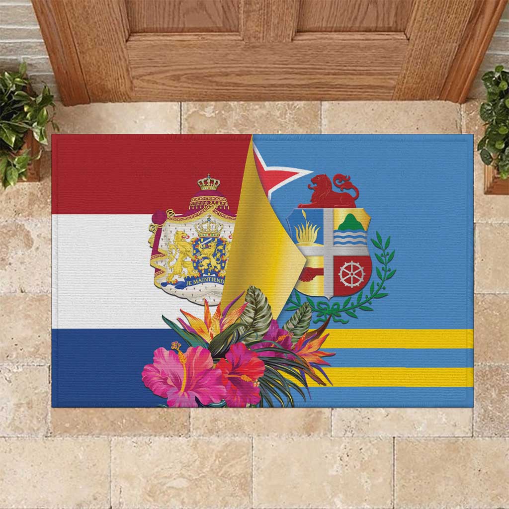 Aruba-Netherlands Rubber Doormat Tropical Unique Style
