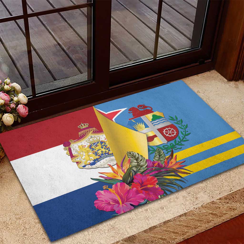 Aruba-Netherlands Rubber Doormat Tropical Unique Style