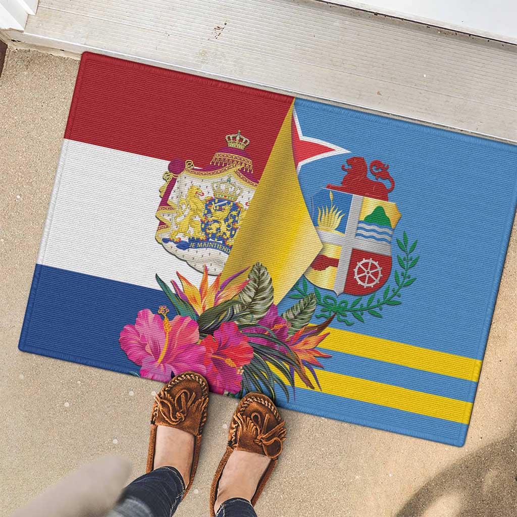 Aruba-Netherlands Rubber Doormat Tropical Unique Style