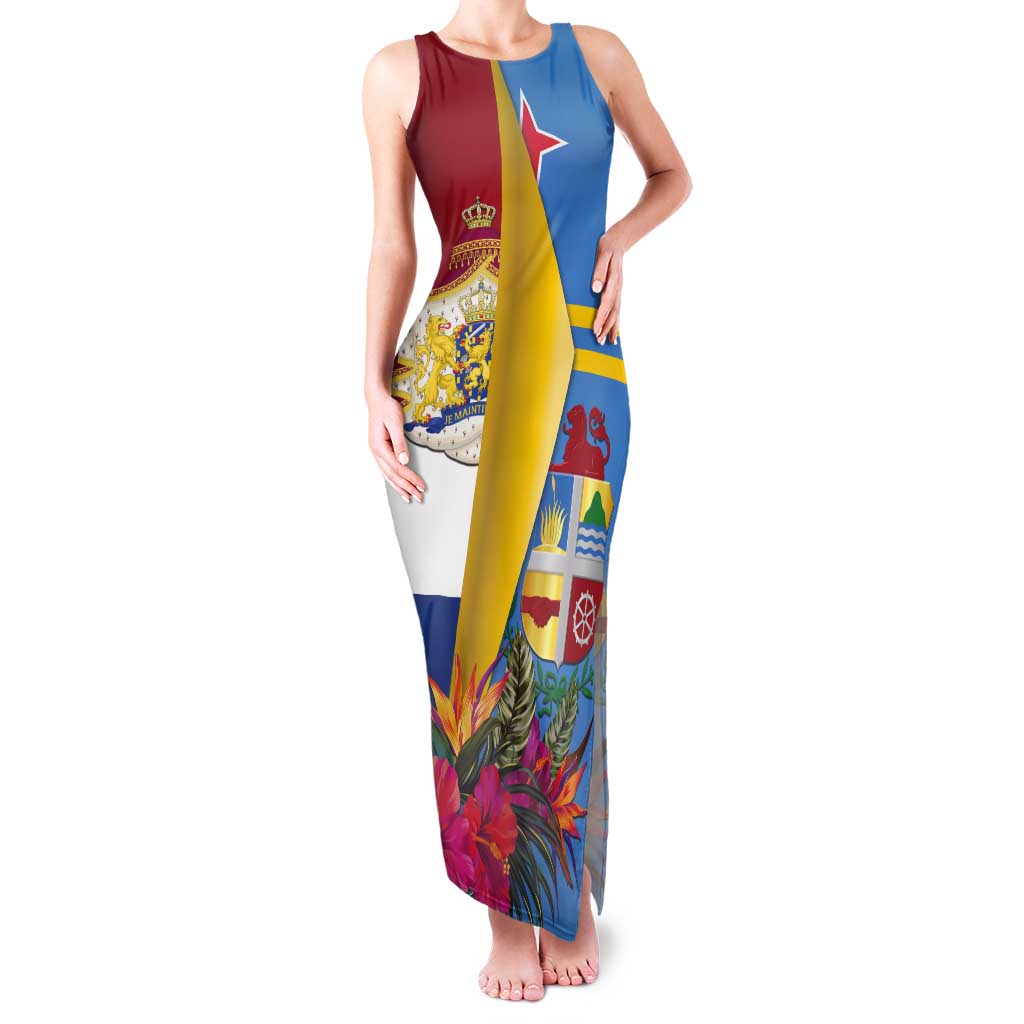 Aruba-Netherlands Tank Maxi Dress Tropical Unique Style