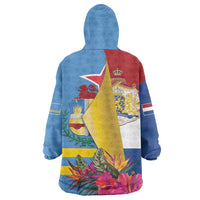 Aruba-Netherlands Wearable Blanket Hoodie Tropical Unique Style