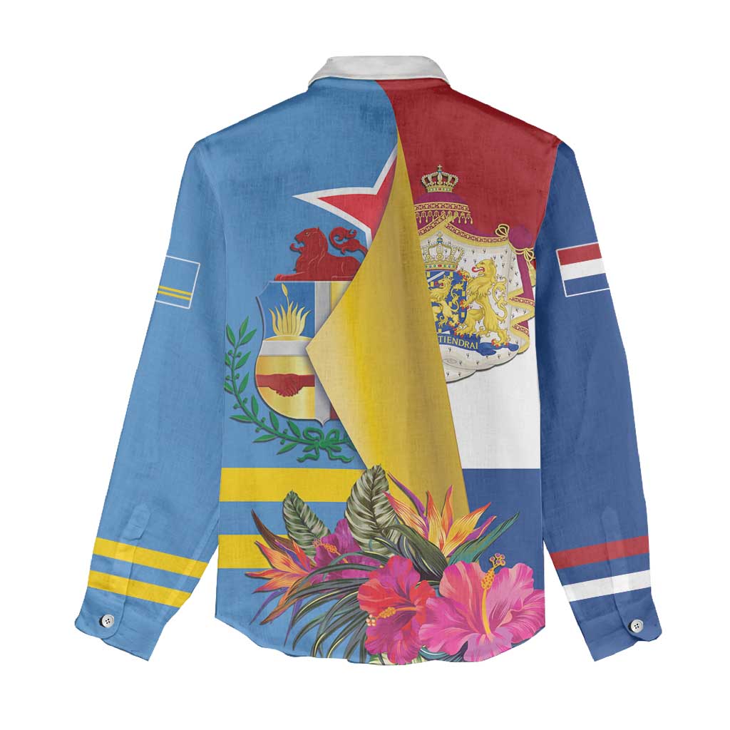 Aruba-Netherlands Women Casual Shirt Tropical Unique Style