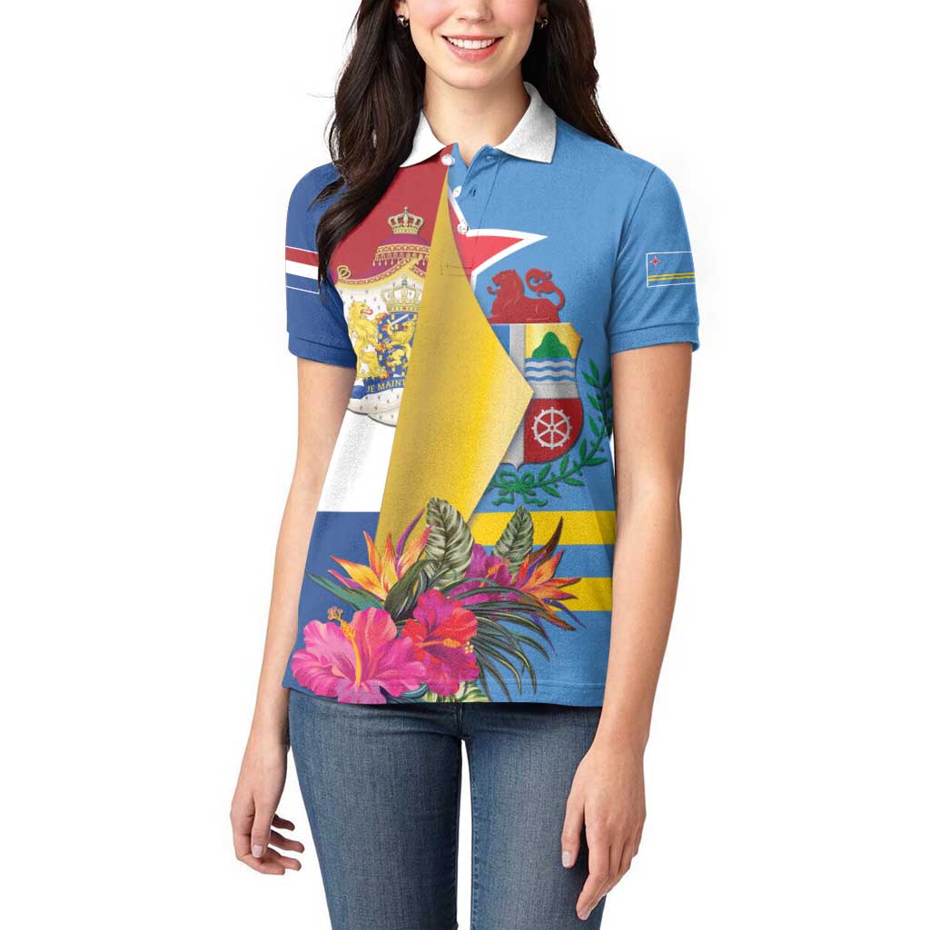 Aruba-Netherlands Women Polo Shirt Tropical Unique Style