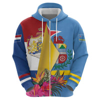 Aruba-Netherlands Zip Hoodie Tropical Unique Style