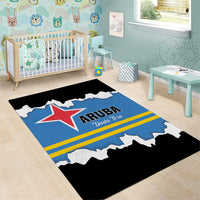 Aruba Dushi Tera Area Rug Coat Of Arms Torn Paper Stylized