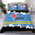 Aruba Dushi Tera Bedding Set Coat Of Arms Torn Paper Stylized