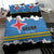 Aruba Dushi Tera Bedding Set Coat Of Arms Torn Paper Stylized