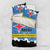 Aruba Dushi Tera Bedding Set Coat Of Arms Torn Paper Stylized