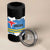 Aruba Dushi Tera 4 in 1 Can Cooler Tumbler Coat Of Arms Torn Paper Stylized