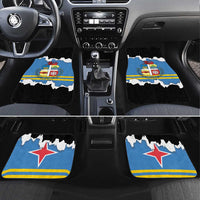 Aruba Dushi Tera Car Mats Coat Of Arms Torn Paper Stylized