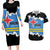 Aruba Dushi Tera Couples Matching Long Sleeve Bodycon Dress and Hawaiian Shirt Coat Of Arms Torn Paper Stylized