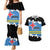 Aruba Dushi Tera Couples Matching Mermaid Dress and Hawaiian Shirt Coat Of Arms Torn Paper Stylized