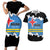 Aruba Dushi Tera Couples Matching Short Sleeve Bodycon Dress and Hawaiian Shirt Coat Of Arms Torn Paper Stylized