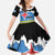 Aruba Dushi Tera Family Matching Off Shoulder Maxi Dress and Hawaiian Shirt Coat Of Arms Torn Paper Stylized