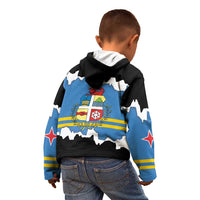 Aruba Dushi Tera Kid Hoodie Coat Of Arms Torn Paper Stylized