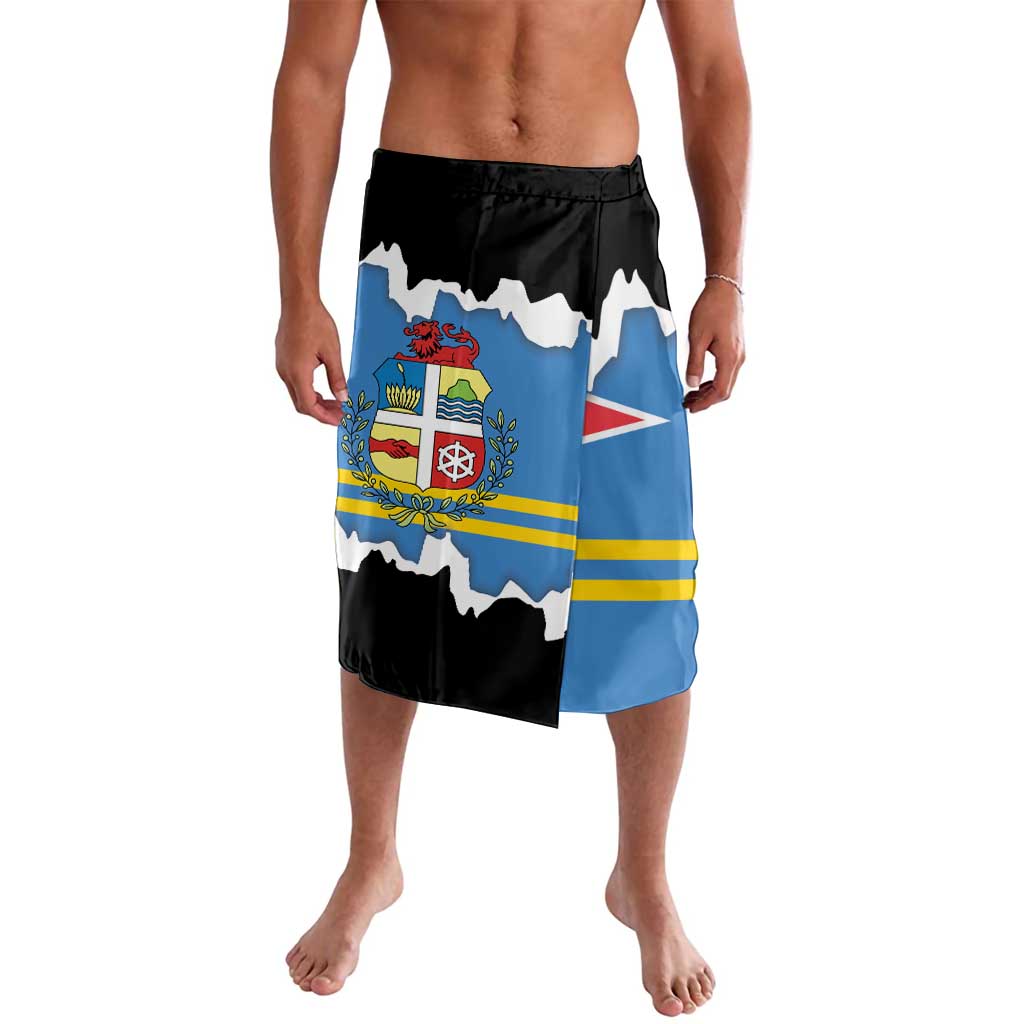 Aruba Dushi Tera Lavalava Coat Of Arms Torn Paper Stylized
