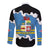 Aruba Dushi Tera Long Sleeve Button Shirt Coat Of Arms Torn Paper Stylized