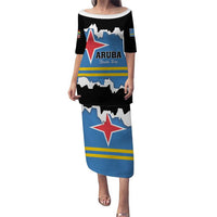 Aruba Dushi Tera Puletasi Coat Of Arms Torn Paper Stylized