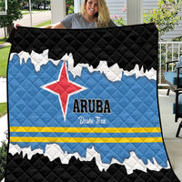 Aruba Dushi Tera Quilt Coat Of Arms Torn Paper Stylized