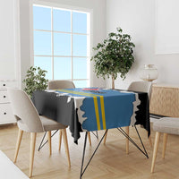 Aruba Dushi Tera Tablecloth Coat Of Arms Torn Paper Stylized