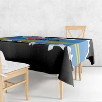 Aruba Dushi Tera Tablecloth Coat Of Arms Torn Paper Stylized