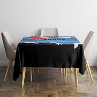 Aruba Dushi Tera Tablecloth Coat Of Arms Torn Paper Stylized