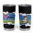 Aruba Dushi Tera Tumbler Cup Coat Of Arms Torn Paper Stylized
